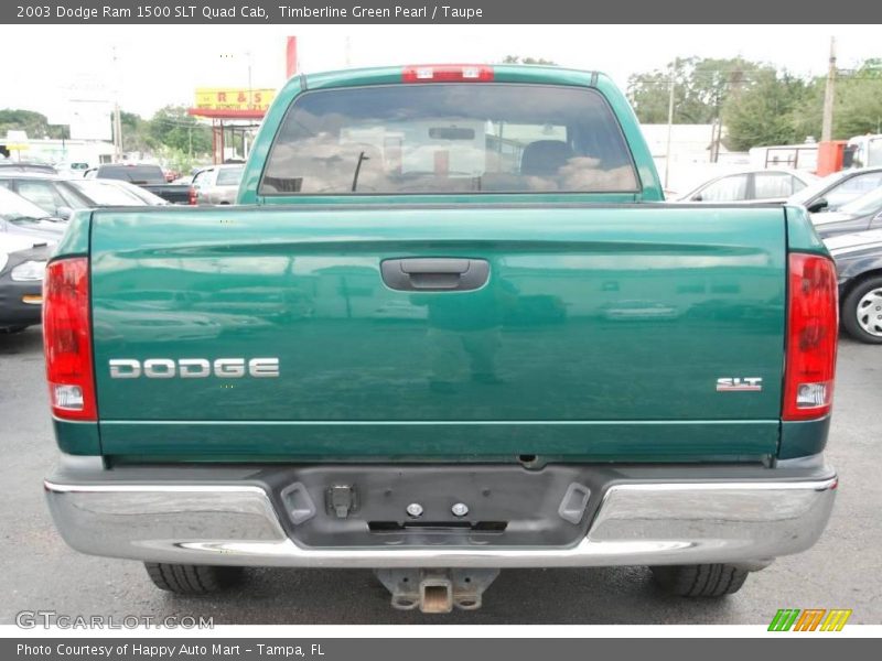 Timberline Green Pearl / Taupe 2003 Dodge Ram 1500 SLT Quad Cab