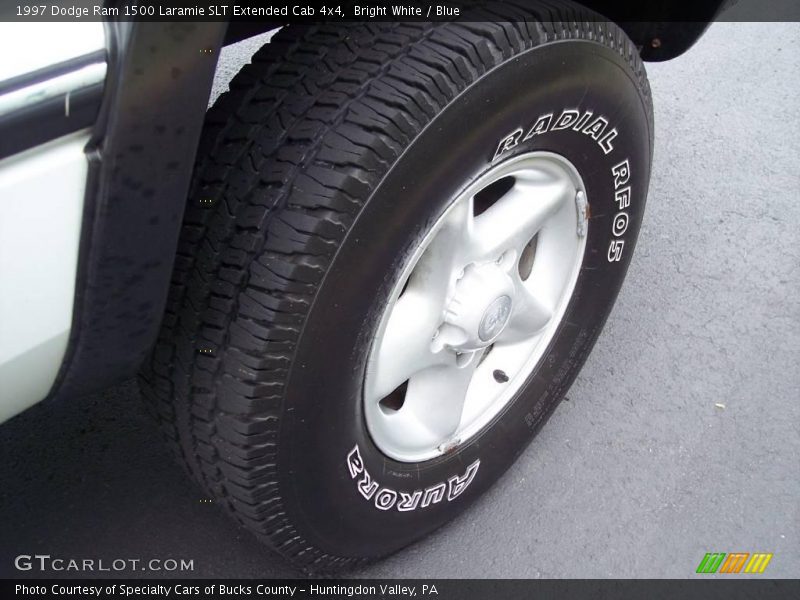 Bright White / Blue 1997 Dodge Ram 1500 Laramie SLT Extended Cab 4x4