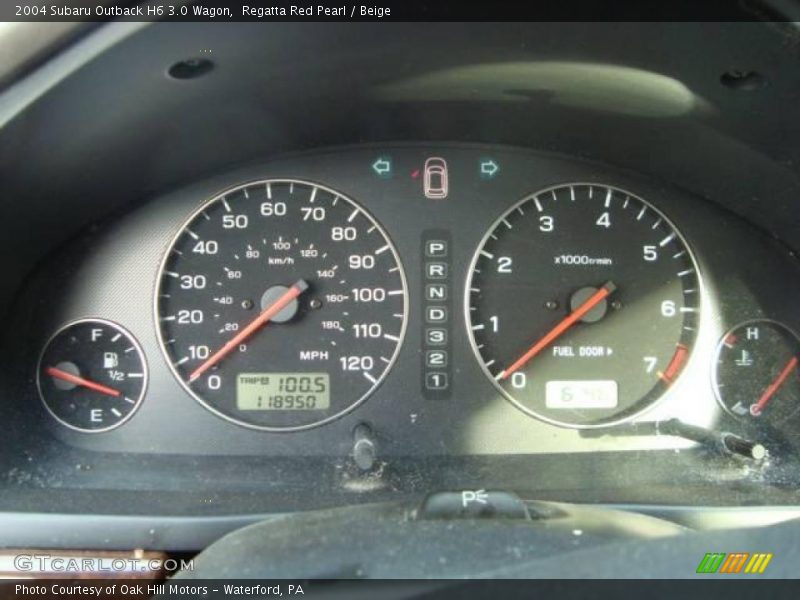 Regatta Red Pearl / Beige 2004 Subaru Outback H6 3.0 Wagon
