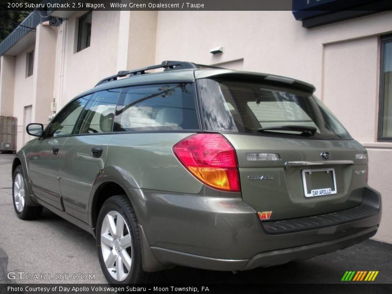 Willow Green Opalescent / Taupe 2006 Subaru Outback 2.5i Wagon