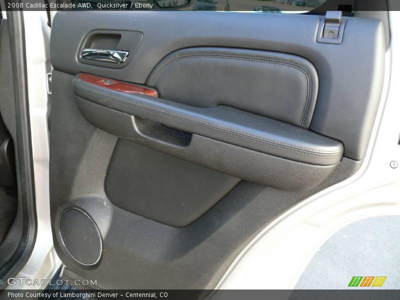 Quicksilver / Ebony 2008 Cadillac Escalade AWD