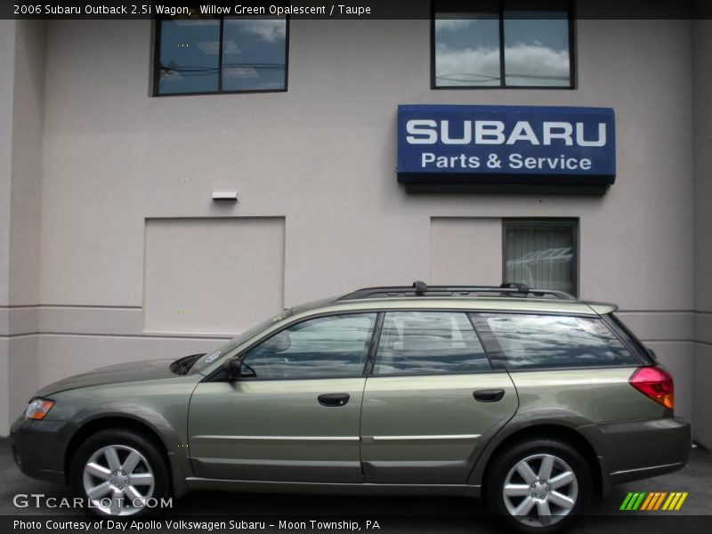 Willow Green Opalescent / Taupe 2006 Subaru Outback 2.5i Wagon