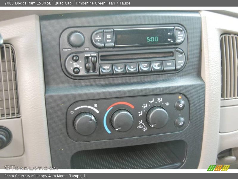 Timberline Green Pearl / Taupe 2003 Dodge Ram 1500 SLT Quad Cab