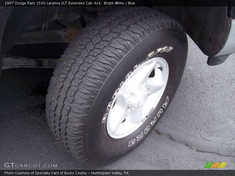 Bright White / Blue 1997 Dodge Ram 1500 Laramie SLT Extended Cab 4x4