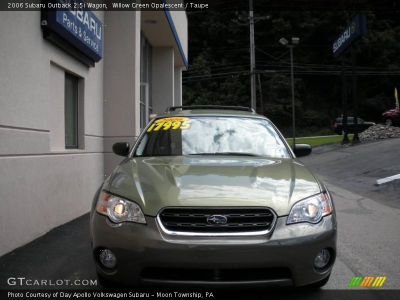 Willow Green Opalescent / Taupe 2006 Subaru Outback 2.5i Wagon