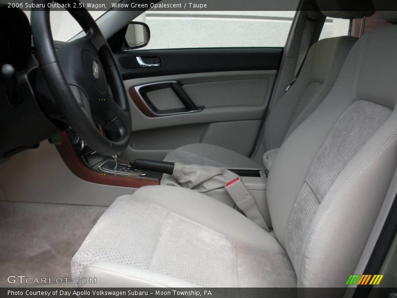Willow Green Opalescent / Taupe 2006 Subaru Outback 2.5i Wagon