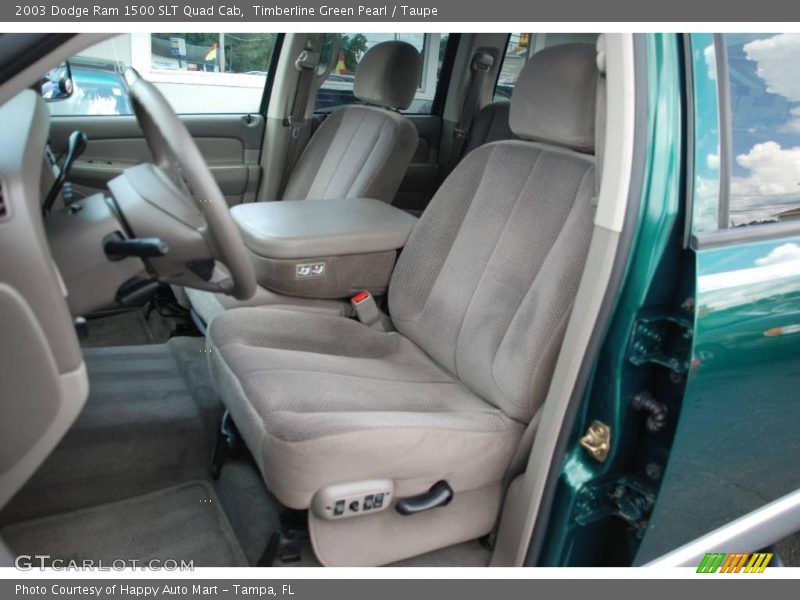 Timberline Green Pearl / Taupe 2003 Dodge Ram 1500 SLT Quad Cab
