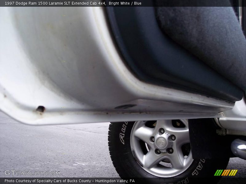 Bright White / Blue 1997 Dodge Ram 1500 Laramie SLT Extended Cab 4x4