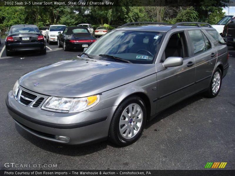 Steel Grey / Charcoal Grey 2002 Saab 9-5 Linear Sport Wagon