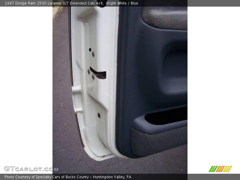 Bright White / Blue 1997 Dodge Ram 1500 Laramie SLT Extended Cab 4x4