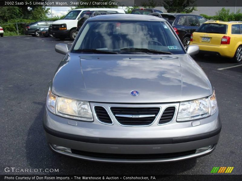 Steel Grey / Charcoal Grey 2002 Saab 9-5 Linear Sport Wagon