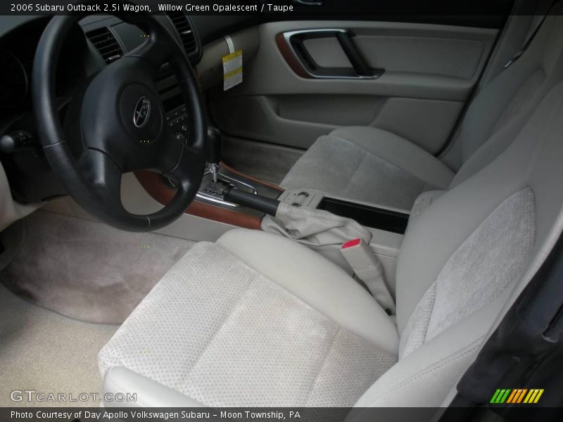 Willow Green Opalescent / Taupe 2006 Subaru Outback 2.5i Wagon