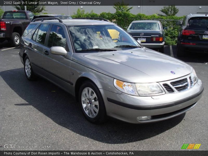 Steel Grey / Charcoal Grey 2002 Saab 9-5 Linear Sport Wagon