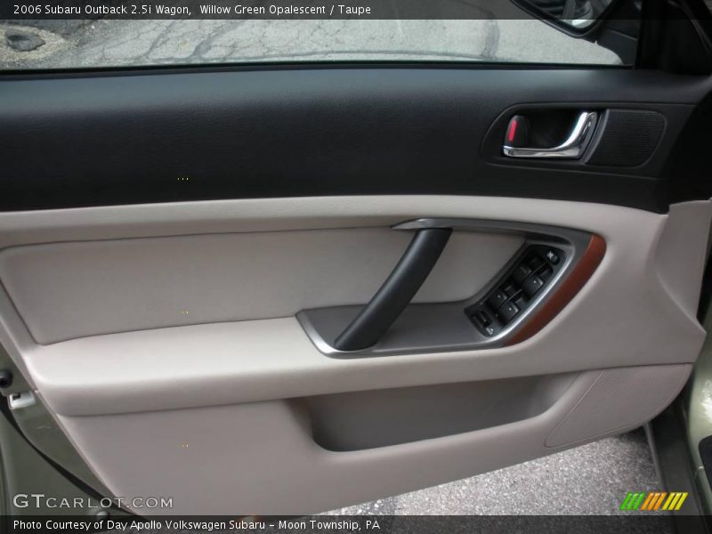 Willow Green Opalescent / Taupe 2006 Subaru Outback 2.5i Wagon