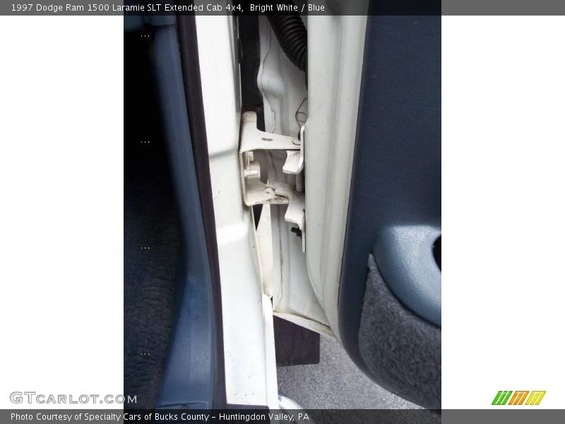 Bright White / Blue 1997 Dodge Ram 1500 Laramie SLT Extended Cab 4x4