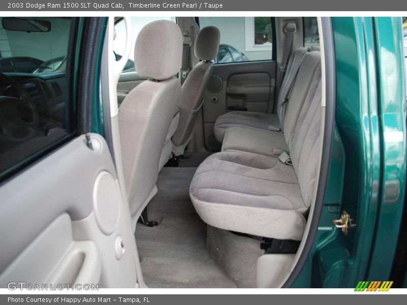 Timberline Green Pearl / Taupe 2003 Dodge Ram 1500 SLT Quad Cab
