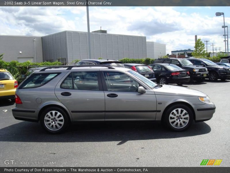 Steel Grey / Charcoal Grey 2002 Saab 9-5 Linear Sport Wagon