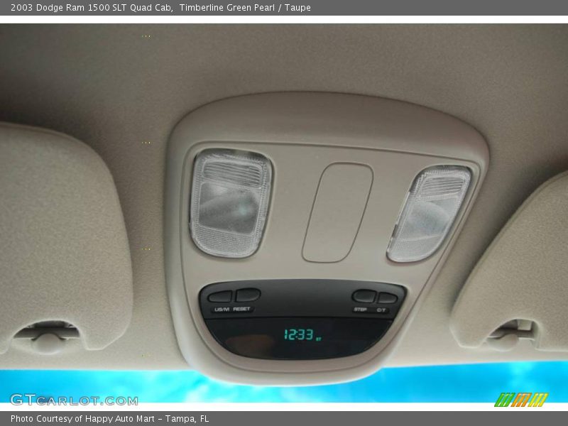 Timberline Green Pearl / Taupe 2003 Dodge Ram 1500 SLT Quad Cab