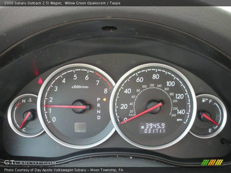 Willow Green Opalescent / Taupe 2006 Subaru Outback 2.5i Wagon