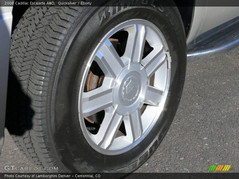Quicksilver / Ebony 2008 Cadillac Escalade AWD
