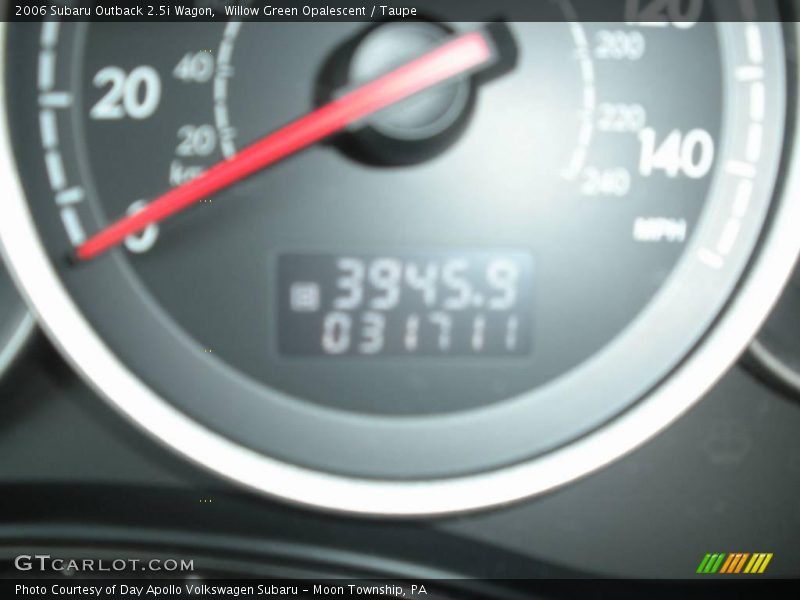 Willow Green Opalescent / Taupe 2006 Subaru Outback 2.5i Wagon