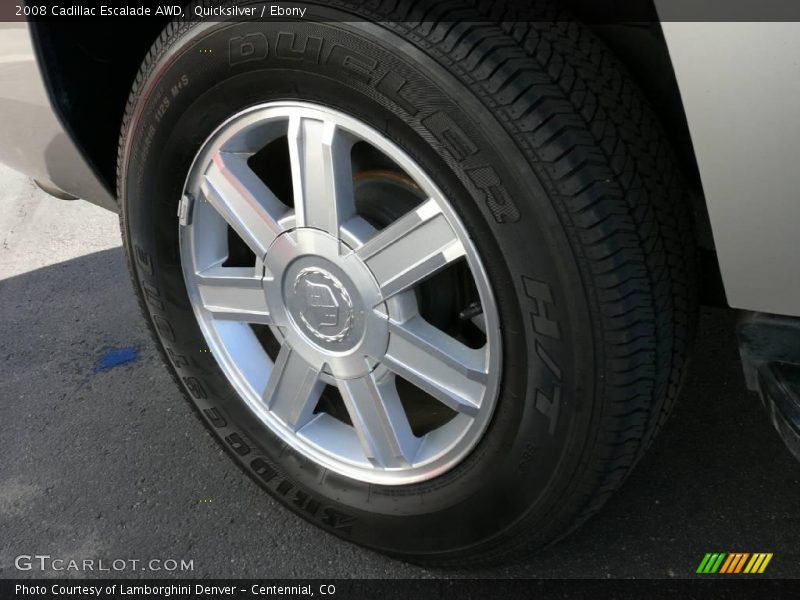 Quicksilver / Ebony 2008 Cadillac Escalade AWD