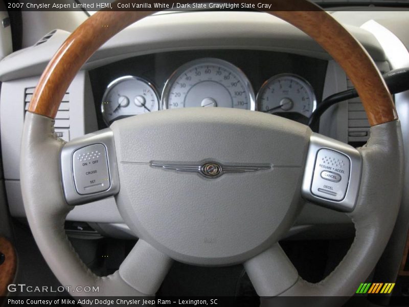 Cool Vanilla White / Dark Slate Gray/Light Slate Gray 2007 Chrysler Aspen Limited HEMI