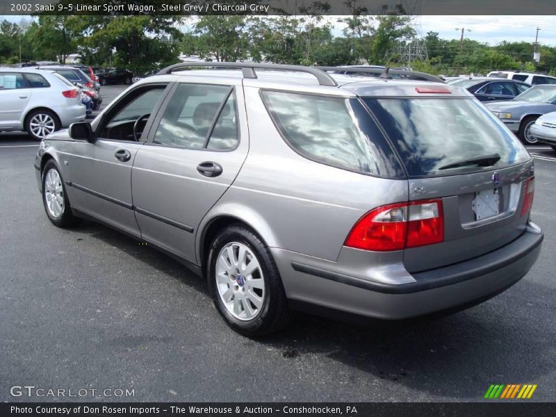 Steel Grey / Charcoal Grey 2002 Saab 9-5 Linear Sport Wagon