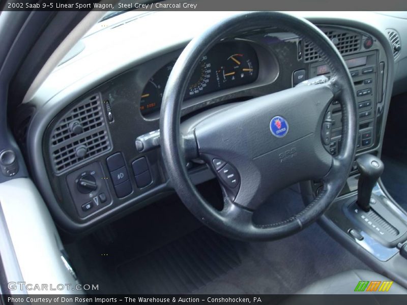 Steel Grey / Charcoal Grey 2002 Saab 9-5 Linear Sport Wagon