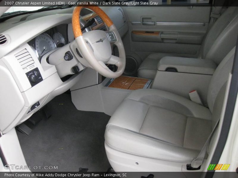 Cool Vanilla White / Dark Slate Gray/Light Slate Gray 2007 Chrysler Aspen Limited HEMI