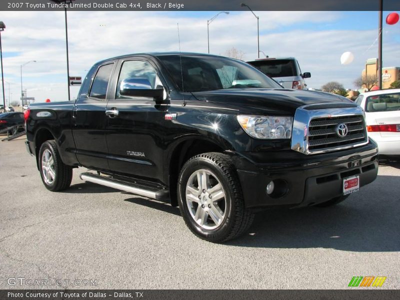 Black / Beige 2007 Toyota Tundra Limited Double Cab 4x4