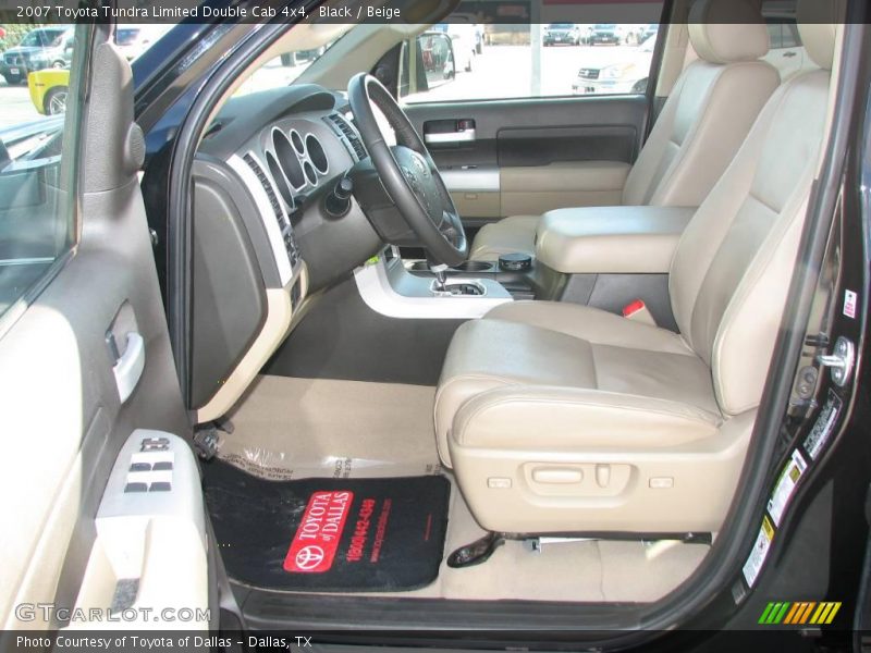 Black / Beige 2007 Toyota Tundra Limited Double Cab 4x4