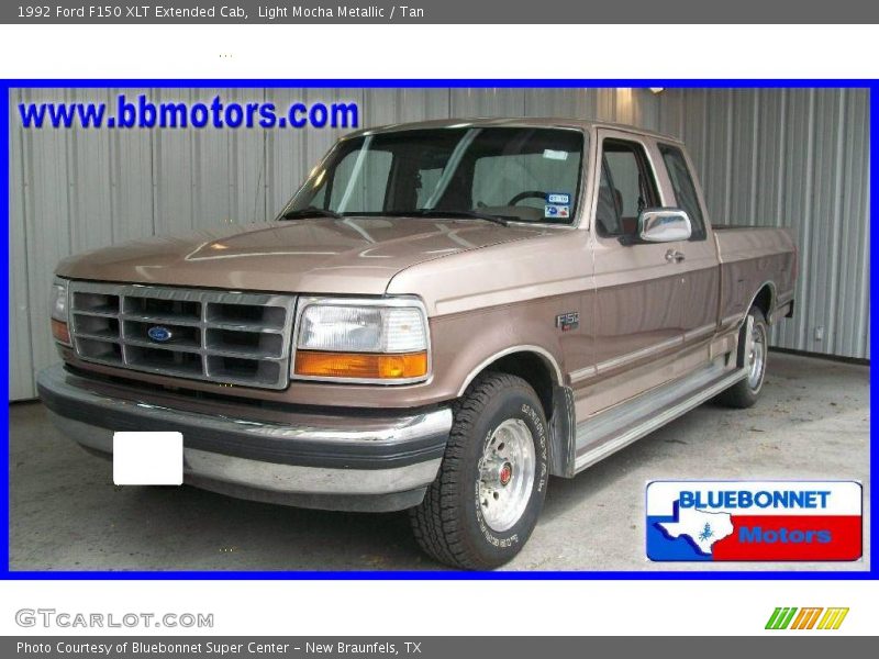 Light Mocha Metallic / Tan 1992 Ford F150 XLT Extended Cab