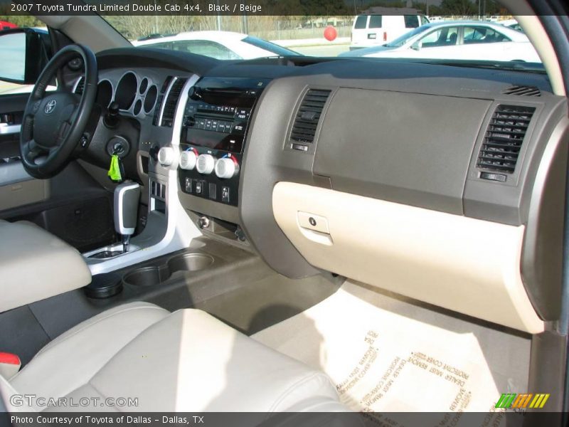 Black / Beige 2007 Toyota Tundra Limited Double Cab 4x4