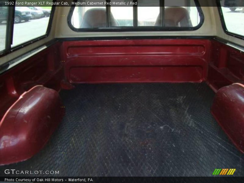 Medium Cabernet Red Metallic / Red 1992 Ford Ranger XLT Regular Cab