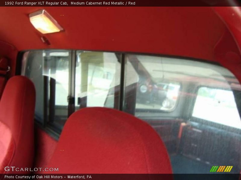 Medium Cabernet Red Metallic / Red 1992 Ford Ranger XLT Regular Cab
