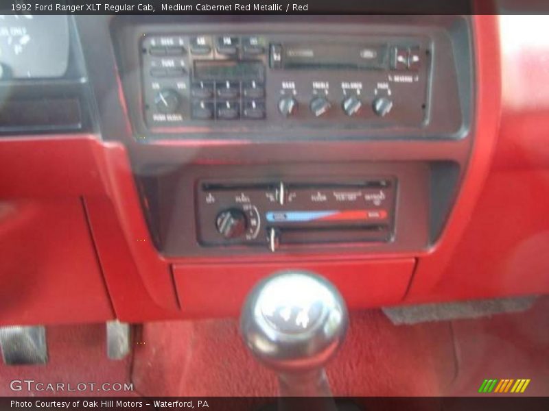 Medium Cabernet Red Metallic / Red 1992 Ford Ranger XLT Regular Cab