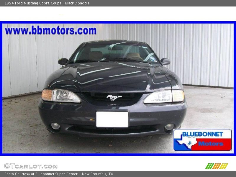 Black / Saddle 1994 Ford Mustang Cobra Coupe