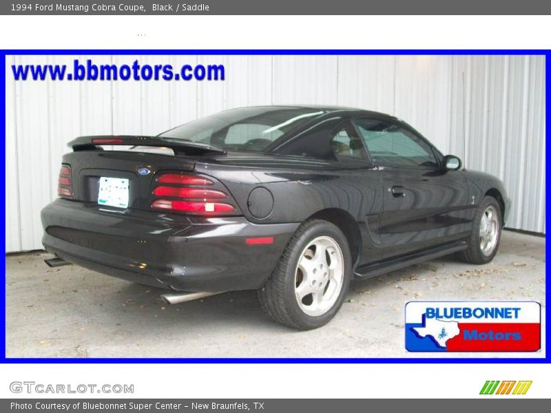 Black / Saddle 1994 Ford Mustang Cobra Coupe