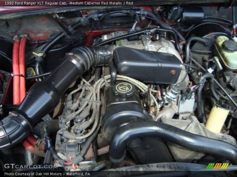 Medium Cabernet Red Metallic / Red 1992 Ford Ranger XLT Regular Cab