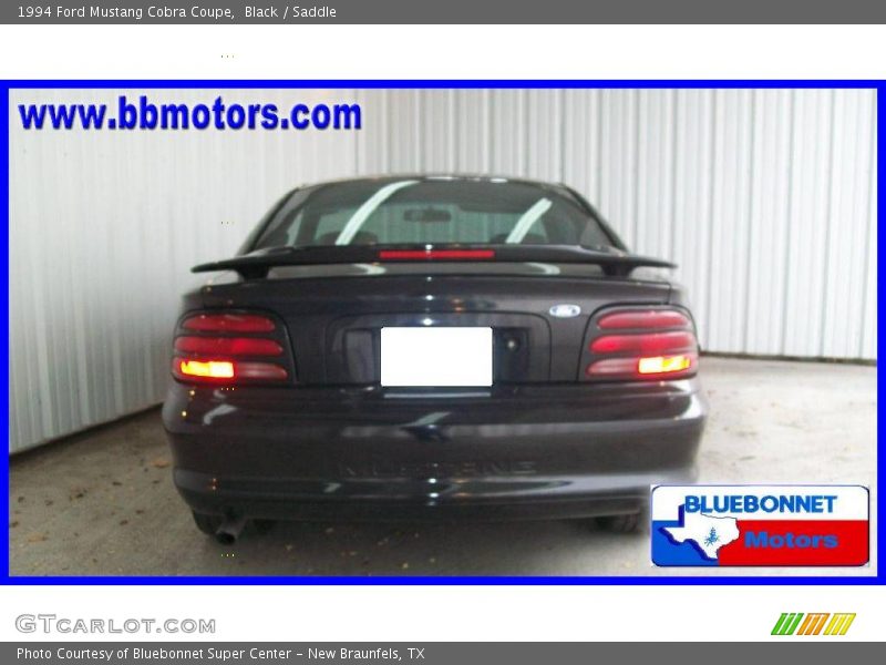 Black / Saddle 1994 Ford Mustang Cobra Coupe