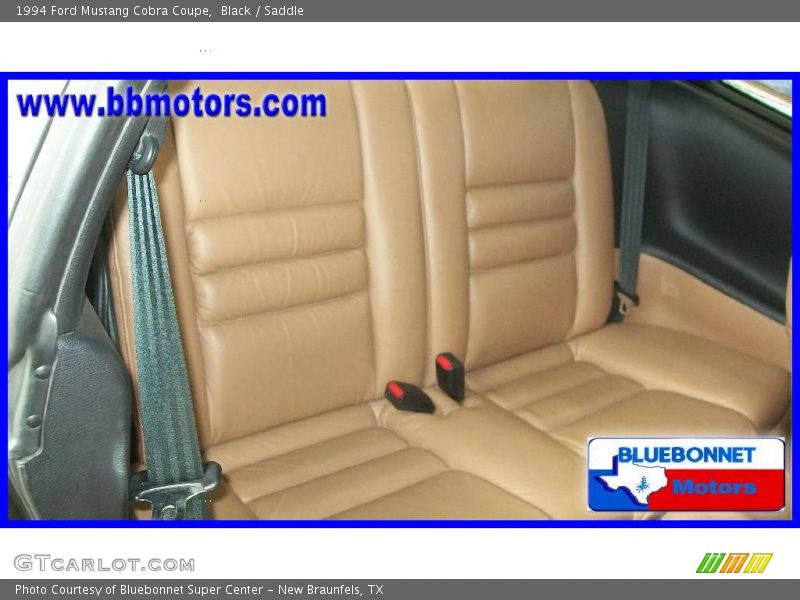 Black / Saddle 1994 Ford Mustang Cobra Coupe