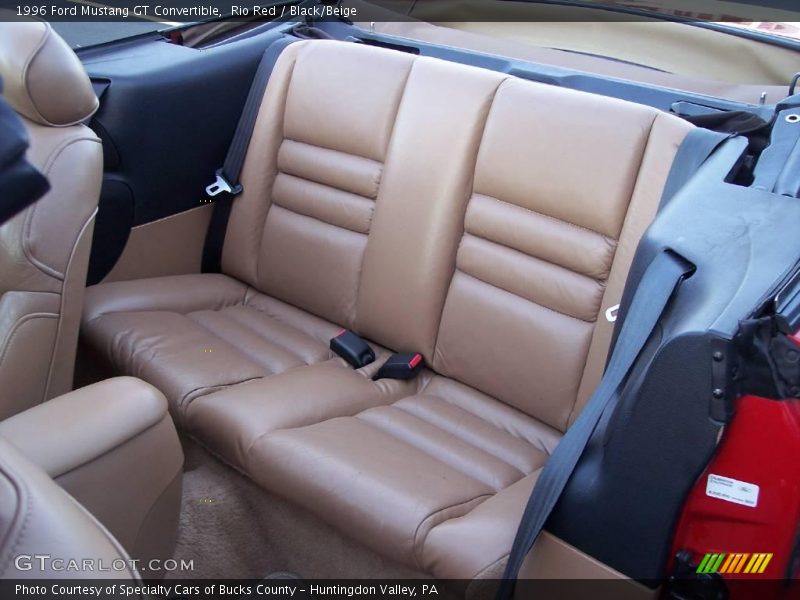 Rio Red / Black/Beige 1996 Ford Mustang GT Convertible