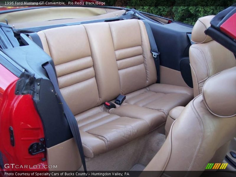 Rio Red / Black/Beige 1996 Ford Mustang GT Convertible
