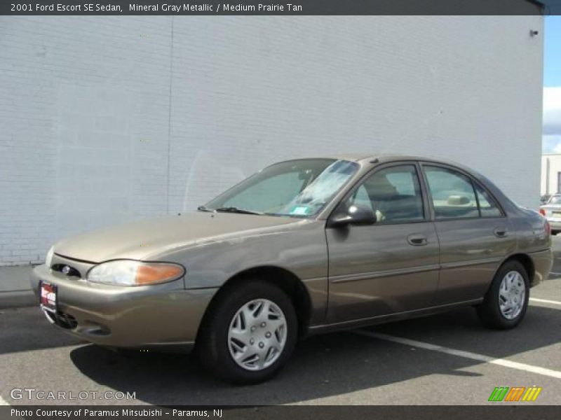 Mineral Gray Metallic / Medium Prairie Tan 2001 Ford Escort SE Sedan