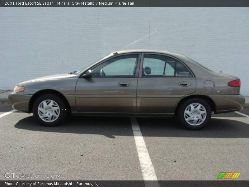 Mineral Gray Metallic / Medium Prairie Tan 2001 Ford Escort SE Sedan