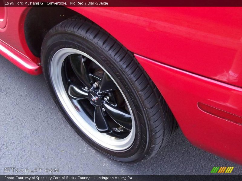 Rio Red / Black/Beige 1996 Ford Mustang GT Convertible