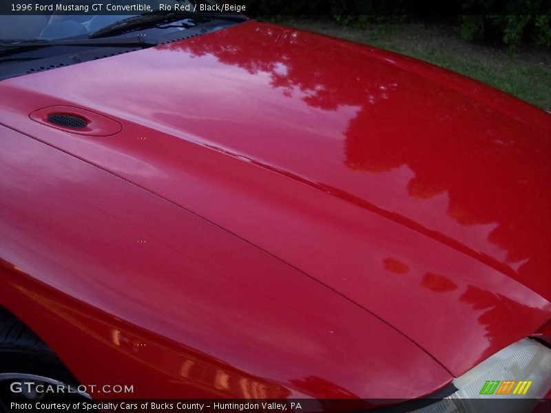 Rio Red / Black/Beige 1996 Ford Mustang GT Convertible