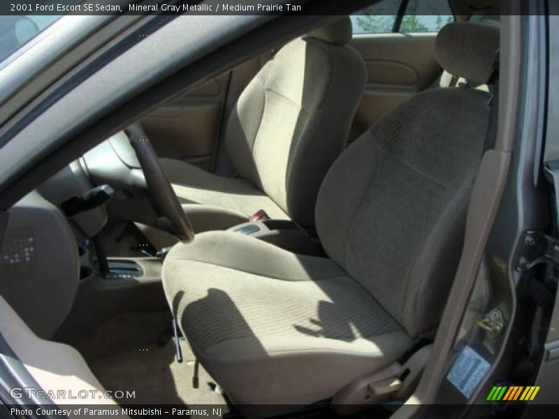 Mineral Gray Metallic / Medium Prairie Tan 2001 Ford Escort SE Sedan