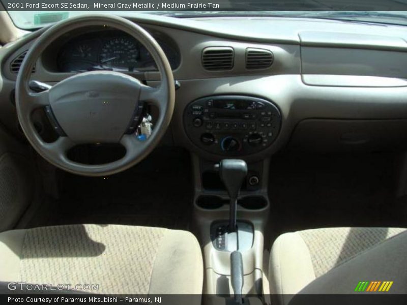 Mineral Gray Metallic / Medium Prairie Tan 2001 Ford Escort SE Sedan